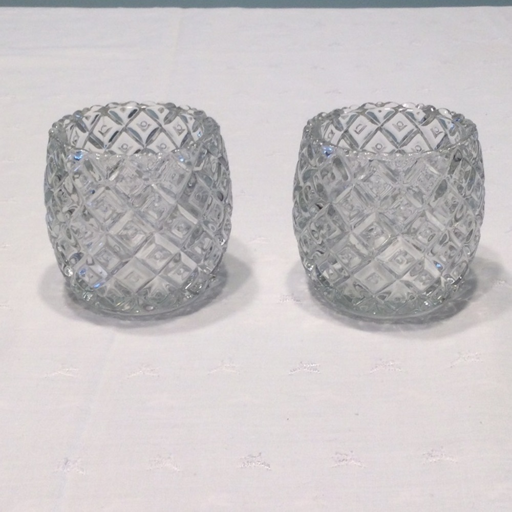 Home Interiors Clear Glass Votive Holders LNC​